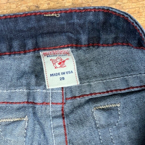 True Religion Bootcut Jeans Women’s Sz 29 Made in USA Dark Wash Flare Denim Y2K - Picture 8 of 12